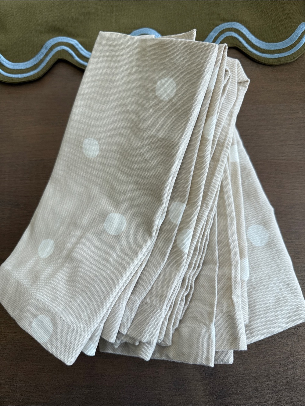 kate spade Polka Dot Linen Napkins